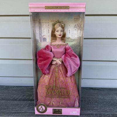 LOT 47P: NRFB 2003 Mattel Barbie Collector Edition Princess Dolls of The World: Princess of Japan (B5731) & Princess of England (B3459)