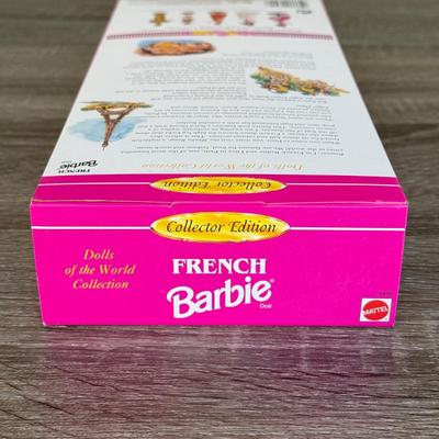 LOT 48P: NRFB Mattel Barbie Collector Edition Dolls of the World France: 2008 Pink Label 50th Anniversary (N4972) & 1992 Second...