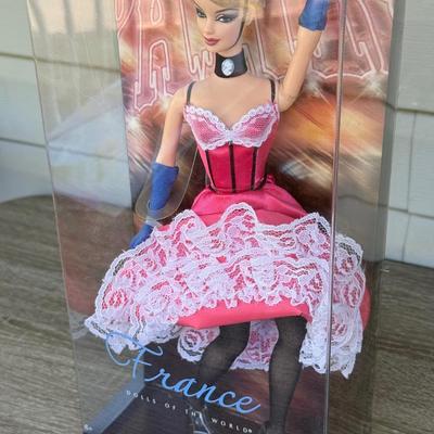 LOT 48P: NRFB Mattel Barbie Collector Edition Dolls of the World France: 2008 Pink Label 50th Anniversary (N4972) & 1992 Second...