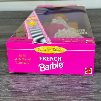 LOT 48P: NRFB Mattel Barbie Collector Edition Dolls of the World France: 2008 Pink Label 50th Anniversary (N4972) & 1992 Second...