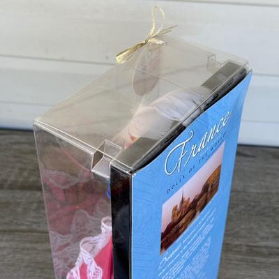 LOT 48P: NRFB Mattel Barbie Collector Edition Dolls of the World France: 2008 Pink Label 50th Anniversary (N4972) & 1992 Second...
