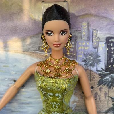 LOT 49P: NRFB Mattel Barbie Collector Edition The Style Set Dolls: 2003 Bohemian Glamour (B2512), 2002 Exotic Beauty (B0149) & 2001...
