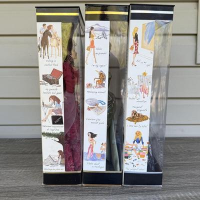 LOT 49P: NRFB Mattel Barbie Collector Edition The Style Set Dolls: 2003 Bohemian Glamour (B2512), 2002 Exotic Beauty (B0149) & 2001...