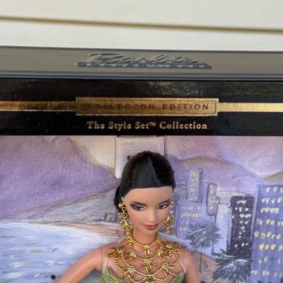 LOT 49P: NRFB Mattel Barbie Collector Edition The Style Set Dolls: 2003 Bohemian Glamour (B2512), 2002 Exotic Beauty (B0149) & 2001...