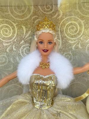 LOT 50P: NRFB Mattel Barbie Dolls: 2000 Limited Edition Barbie Collector Club Holiday Treasures Barbie (27673), 1999 Millennium Princess...