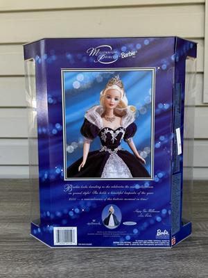 LOT 50P: NRFB Mattel Barbie Dolls: 2000 Limited Edition Barbie Collector Club Holiday Treasures Barbie (27673), 1999 Millennium Princess...