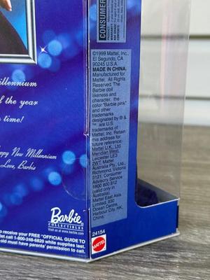 LOT 50P: NRFB Mattel Barbie Dolls: 2000 Limited Edition Barbie Collector Club Holiday Treasures Barbie (27673), 1999 Millennium Princess...