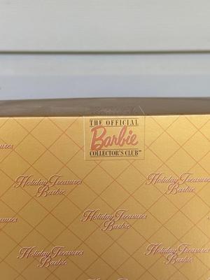 LOT 50P: NRFB Mattel Barbie Dolls: 2000 Limited Edition Barbie Collector Club Holiday Treasures Barbie (27673), 1999 Millennium Princess...