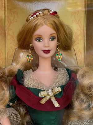 LOT 50P: NRFB Mattel Barbie Dolls: 2000 Limited Edition Barbie Collector Club Holiday Treasures Barbie (27673), 1999 Millennium Princess...