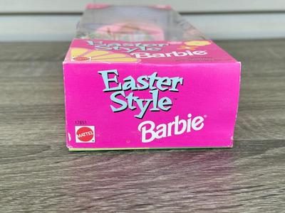 LOT 51P: NRFB Mattel Special Edition Barbie Dolls: 1997 Easter Style Barbie (17651) & Avon Exclusives: Brunette Spring Petals Barbie...