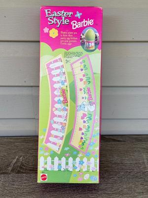 LOT 51P: NRFB Mattel Special Edition Barbie Dolls: 1997 Easter Style Barbie (17651) & Avon Exclusives: Brunette Spring Petals Barbie...