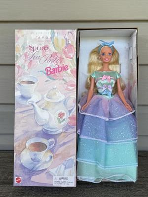 LOT 51P: NRFB Mattel Special Edition Barbie Dolls: 1997 Easter Style Barbie (17651) & Avon Exclusives: Brunette Spring Petals Barbie...