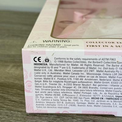 LOT 52P: NRFB Mattel Collector Edition Birthday Wishes Series Barbie Dolls: #1 1998 (21128), #2 1999 (24667) & #3 (28434)