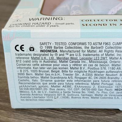 LOT 52P: NRFB Mattel Collector Edition Birthday Wishes Series Barbie Dolls: #1 1998 (21128), #2 1999 (24667) & #3 (28434)