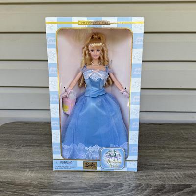 LOT 52P: NRFB Mattel Collector Edition Birthday Wishes Series Barbie Dolls: #1 1998 (21128), #2 1999 (24667) & #3 (28434)