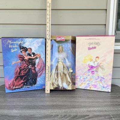 LOT 55P: NRFB Mattel Barbie Dolls: Special Edition 1998 Golden Waltz Barbie (22976) & Ltd Edition Ballroom Beauties Collection: 1995...