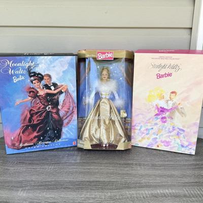 LOT 55P: NRFB Mattel Barbie Dolls: Special Edition 1998 Golden Waltz Barbie (22976) & Ltd Edition Ballroom Beauties Collection: 1995...