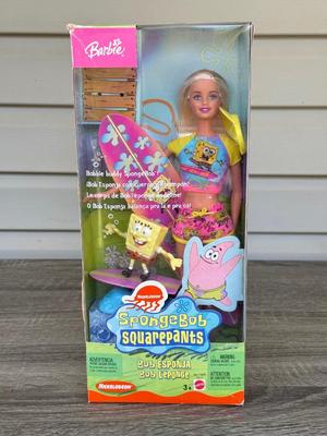 LOT 56P: NRFB Mattel Barbies: 1992 Special Edition Kraft Treasures, 1997 Special Edition Valentine (17649), 2003 Nickelodeon SpongeBob...