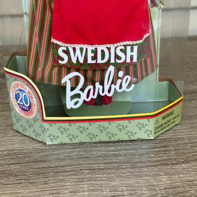 LOT 57H: NRFB Mattel Barbie Collector Edition Dolls of the World: 1997 Polish Barbie (18560), 1999 Swedish Barbie (24672) & 2002...