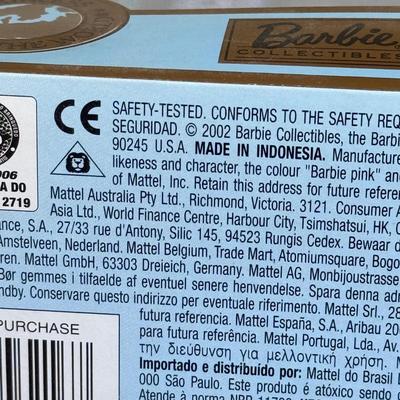 LOT 57H: NRFB Mattel Barbie Collector Edition Dolls of the World: 1997 Polish Barbie (18560), 1999 Swedish Barbie (24672) & 2002...