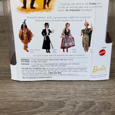 LOT 57H: NRFB Mattel Barbie Collector Edition Dolls of the World: 1997 Polish Barbie (18560), 1999 Swedish Barbie (24672) & 2002...