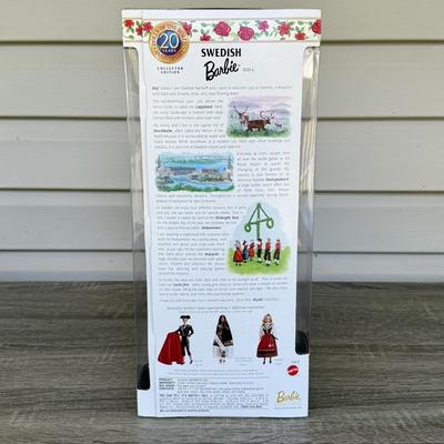 LOT 57H: NRFB Mattel Barbie Collector Edition Dolls of the World: 1997 Polish Barbie (18560), 1999 Swedish Barbie (24672) & 2002...