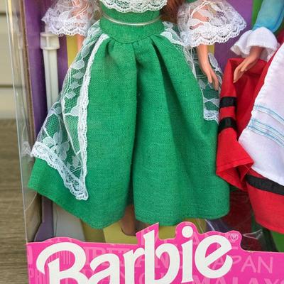 LOT 58H: NRFB Mattel Barbie Dolls of the World: 2001 Collector Edition Princess of Ireland (53367) & 1994 Ltd Edition Giftset w/...