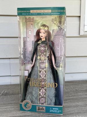 LOT 58H: NRFB Mattel Barbie Dolls of the World: 2001 Collector Edition Princess of Ireland (53367) & 1994 Ltd Edition Giftset w/...