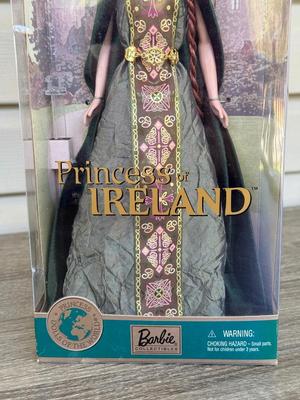 LOT 58H: NRFB Mattel Barbie Dolls of the World: 2001 Collector Edition Princess of Ireland (53367) & 1994 Ltd Edition Giftset w/...