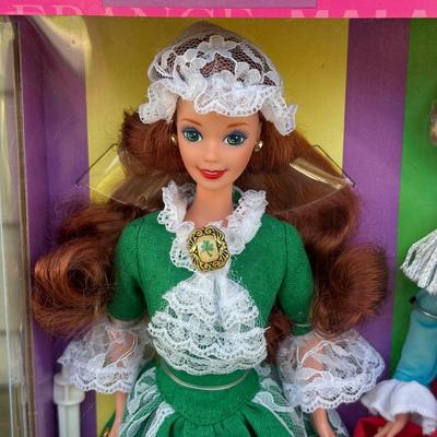 LOT 58H: NRFB Mattel Barbie Dolls of the World: 2001 Collector Edition Princess of Ireland (53367) & 1994 Ltd Edition Giftset w/...