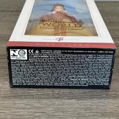 LOT 59H: NRFB Mattel 2004-05 Barbie Collector Pink Label 25th Anniversary Princess Dolls of the World: Renaissance (G5860), Holland...