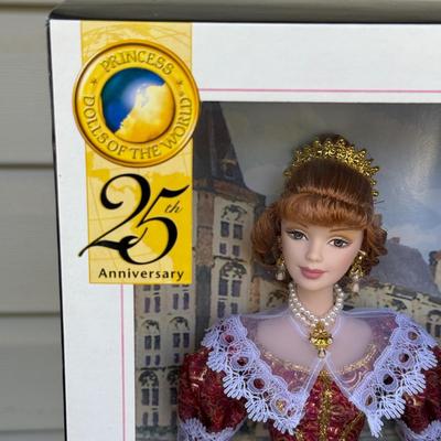 LOT 59H: NRFB Mattel 2004-05 Barbie Collector Pink Label 25th Anniversary Princess Dolls of the World: Renaissance (G5860), Holland...