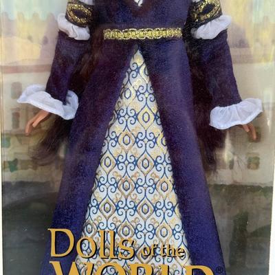 LOT 59H: NRFB Mattel 2004-05 Barbie Collector Pink Label 25th Anniversary Princess Dolls of the World: Renaissance (G5860), Holland...
