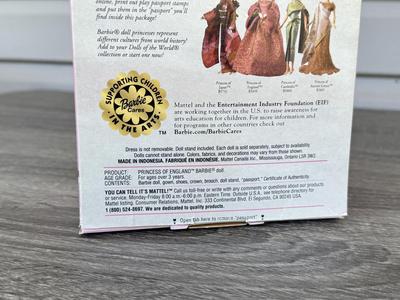 LOT 60H: NRFB Mattel Collector Edition Barbie Dolls of the World: 1998 Austrian Barbie (21553), 1995 Norwegian Barbie (14450) & 2003...