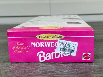LOT 60H: NRFB Mattel Collector Edition Barbie Dolls of the World: 1998 Austrian Barbie (21553), 1995 Norwegian Barbie (14450) & 2003...