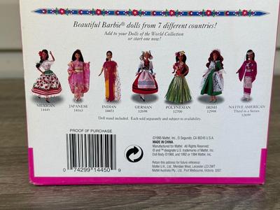 LOT 60H: NRFB Mattel Collector Edition Barbie Dolls of the World: 1998 Austrian Barbie (21553), 1995 Norwegian Barbie (14450) & 2003...