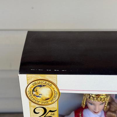 LOT 61H: NRFB 2004 Mattel 25th Anniversary Barbie Collector Pink Label Princess Dolls of the World: Renaissance (G5860), Korean Court...