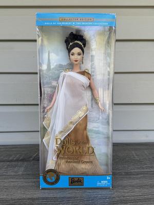 LOT 62H: NRFB 2003 Mattel Barbie Collector Edition Princess Dolls of the World: Ancient Greece (B3461), Cambodia (B3460) & Vikings...