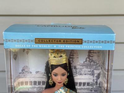 LOT 62H: NRFB 2003 Mattel Barbie Collector Edition Princess Dolls of the World: Ancient Greece (B3461), Cambodia (B3460) & Vikings...