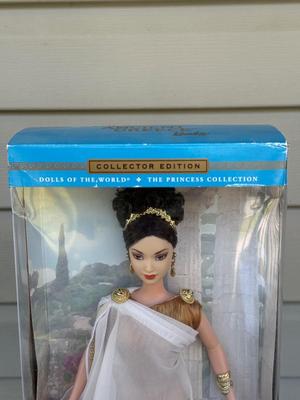LOT 62H: NRFB 2003 Mattel Barbie Collector Edition Princess Dolls of the World: Ancient Greece (B3461), Cambodia (B3460) & Vikings...
