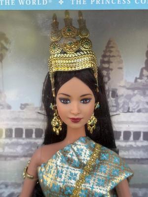 LOT 62H: NRFB 2003 Mattel Barbie Collector Edition Princess Dolls of the World: Ancient Greece (B3461), Cambodia (B3460) & Vikings...