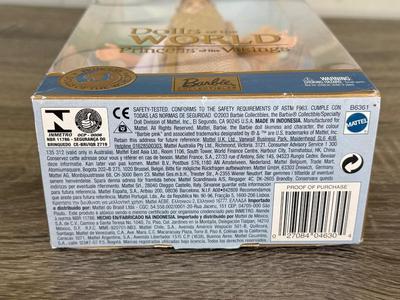 LOT 62H: NRFB 2003 Mattel Barbie Collector Edition Princess Dolls of the World: Ancient Greece (B3461), Cambodia (B3460) & Vikings...