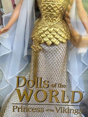 LOT 62H: NRFB 2003 Mattel Barbie Collector Edition Princess Dolls of the World: Ancient Greece (B3461), Cambodia (B3460) & Vikings...