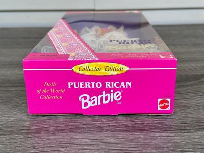 LOT 63H: NRFB 1995-96 Mattel Collector Edition Barbie Dolls of the World: Ghanian Barbie (15303), Puerto Rican Barbie (16754) &...
