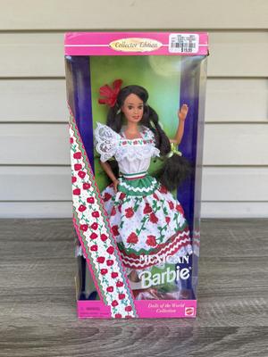 LOT 63H: NRFB 1995-96 Mattel Collector Edition Barbie Dolls of the World: Ghanian Barbie (15303), Puerto Rican Barbie (16754) &...