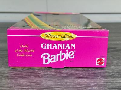 LOT 63H: NRFB 1995-96 Mattel Collector Edition Barbie Dolls of the World: Ghanian Barbie (15303), Puerto Rican Barbie (16754) &...