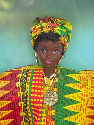 LOT 63H: NRFB 1995-96 Mattel Collector Edition Barbie Dolls of the World: Ghanian Barbie (15303), Puerto Rican Barbie (16754) &...