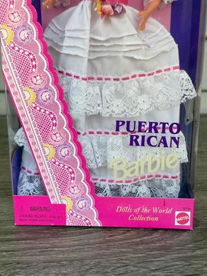 LOT 63H: NRFB 1995-96 Mattel Collector Edition Barbie Dolls of the World: Ghanian Barbie (15303), Puerto Rican Barbie (16754) &...