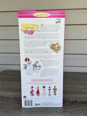 LOT 63H: NRFB 1995-96 Mattel Collector Edition Barbie Dolls of the World: Ghanian Barbie (15303), Puerto Rican Barbie (16754) &...