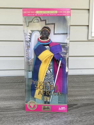 LOT 64H: NRFB Mattel Collector Edition Barbie Princess Dolls of the World: 2001 China (53368), 2002 South Africa (56218), 2003 England...